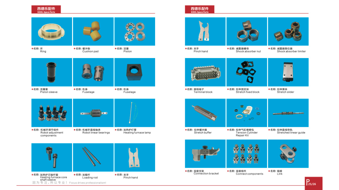 Visual spare parts catalog page